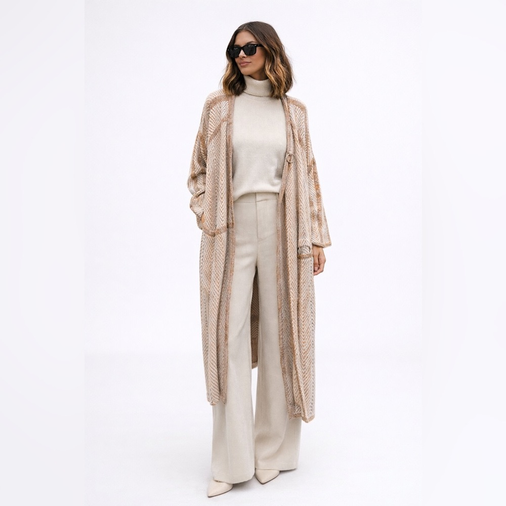 Genuine People Knit Maxi Cardigan